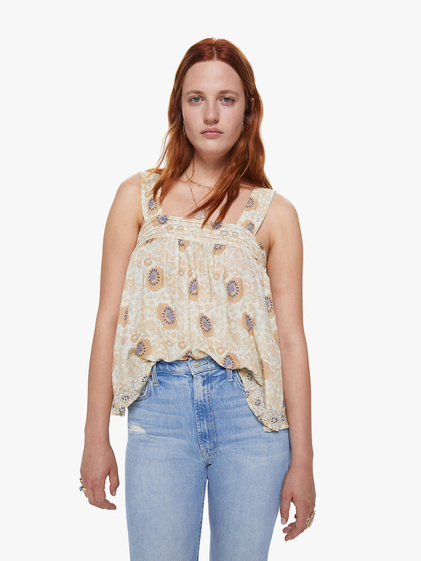 Natalie Martin Jasmine Top - Vintage Flowers Sand